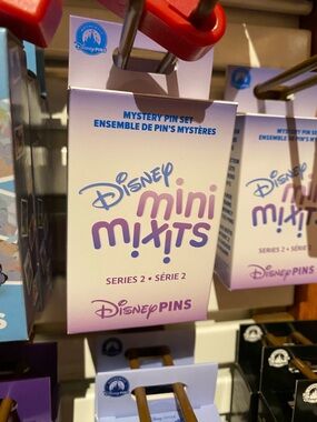 Disney Mini Mixits Mystery Pin Set - Purple, Pink, White